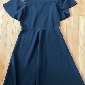 Eliza J black ruffle dress large Beautiful dress